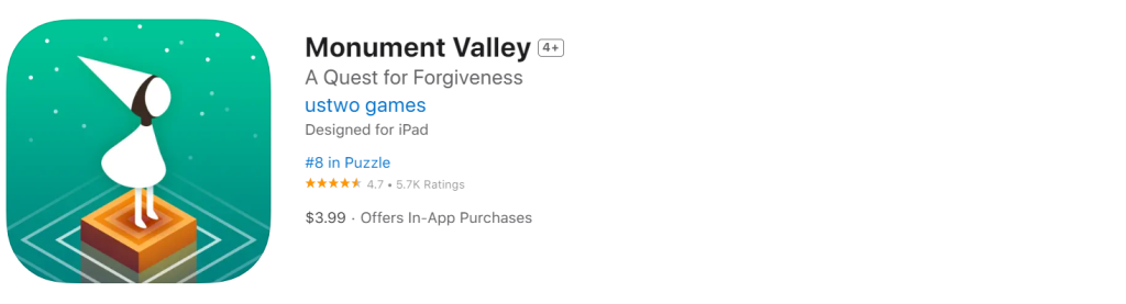 Monument Valley - offline iphone games